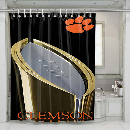 clemson tigers champs shower curtains