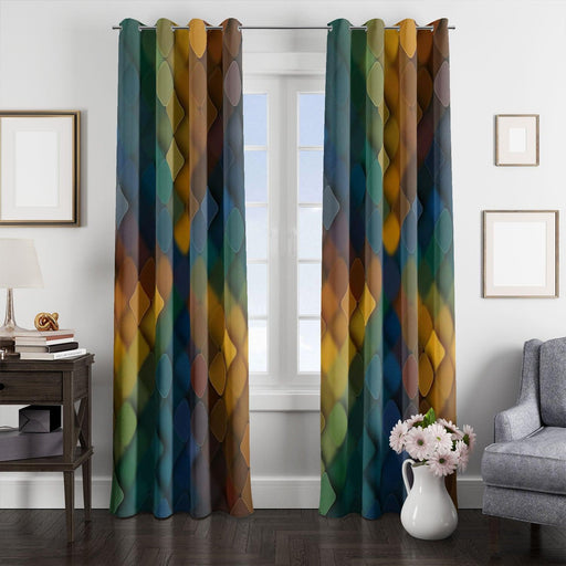 blurry color scheme pattern window Curtain