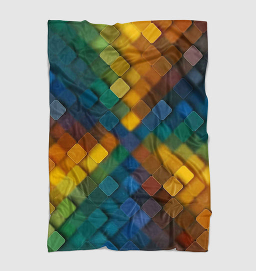 blurry color scheme pattern Ultra soft fleece blanket