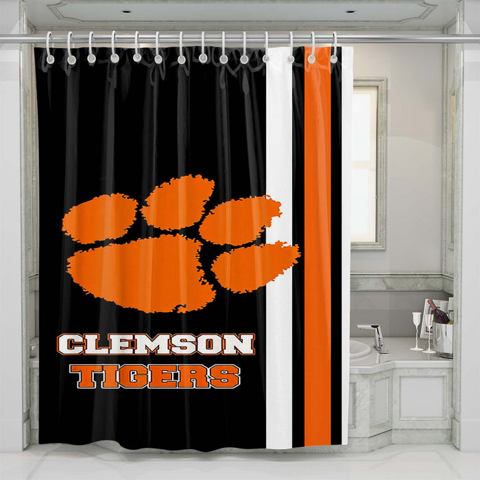 clemson tigers football shower curtains