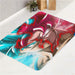 blue and red goku fusion bath rugs