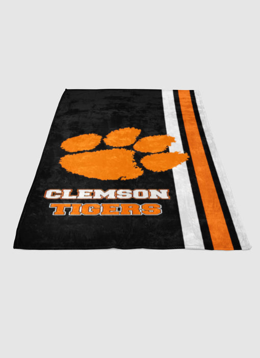 CLEMSON TIGERS FOOTBALL soft fleece blanket