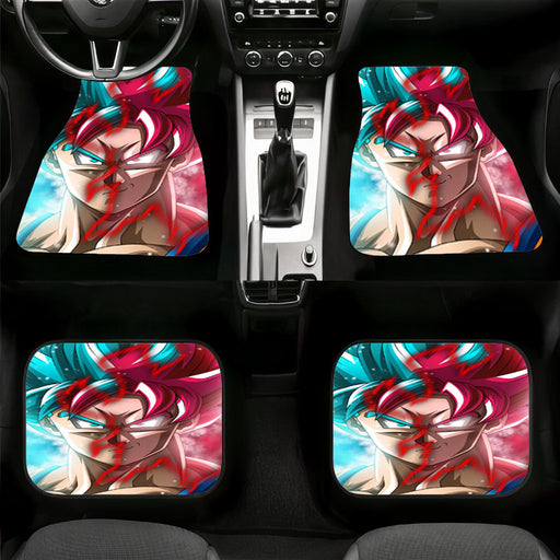 blue and red goku fusion Car floor mats Universal fit