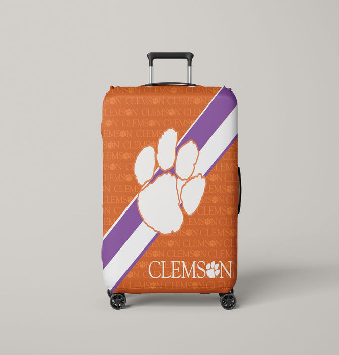 clemson tigers logo repeat Luggage Cover | suitcase