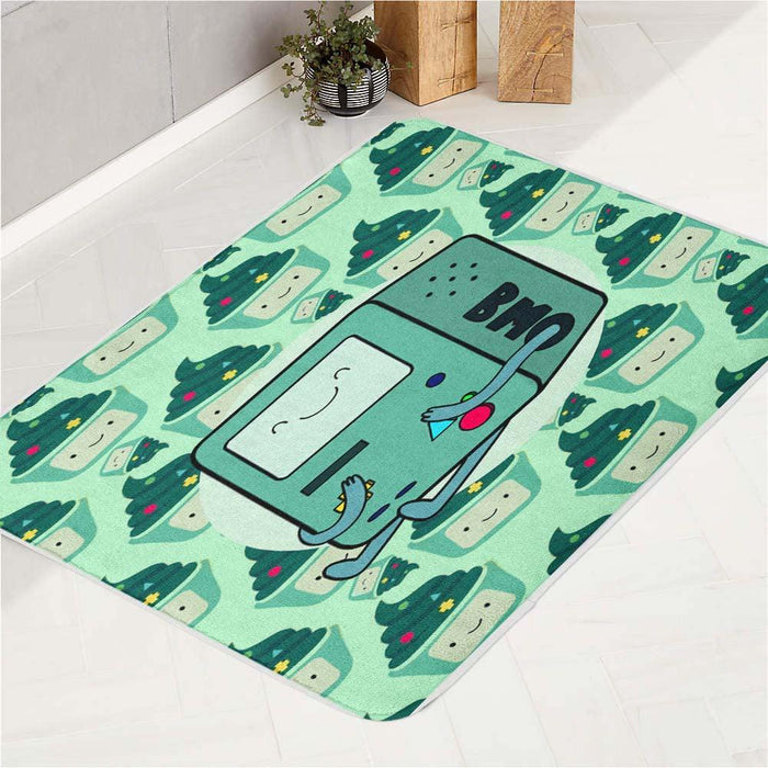 bmo as robot and cake adventure time bath rugs