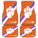 Clemson Tigers logo repeat Car floor mats Universal fit