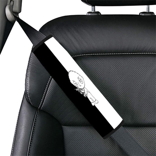 black and white family guy baby Car seat belt cover - Grovycase