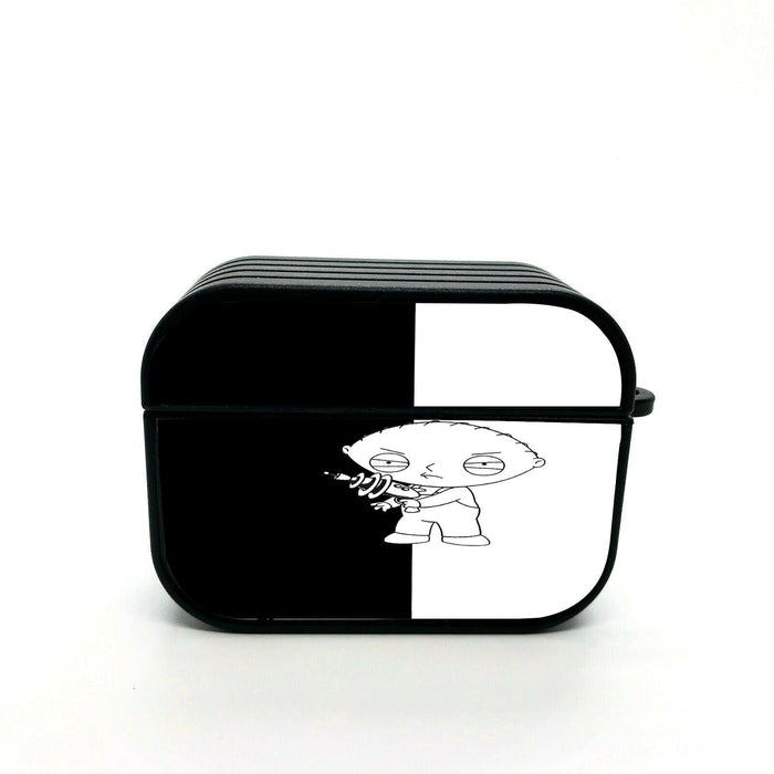 black and white family guy baby airpod case