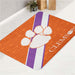 Clemson Tigers logo repeat bath rugs