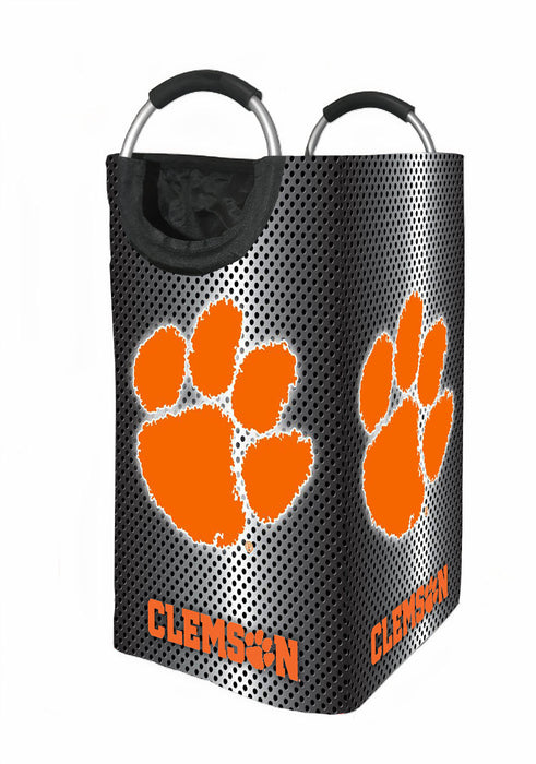 clemson tigers metal Laundry Hamper | Laundry Basket