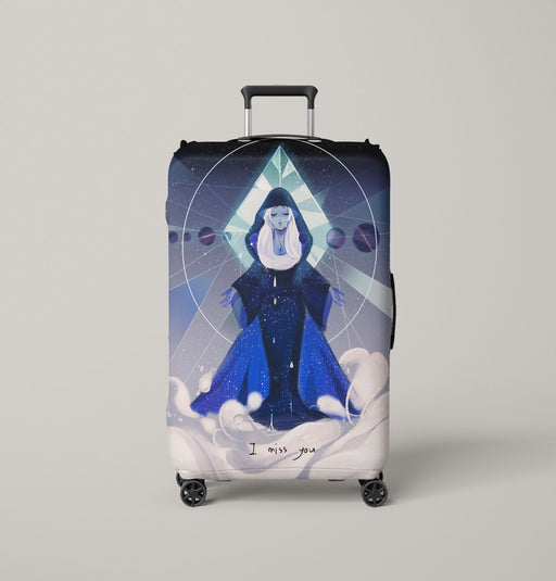 blue diamond i miss you Luggage Covers | Suitcase