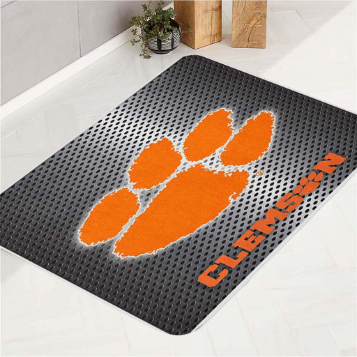 CLEMSON TIGERS METAL bath rugs