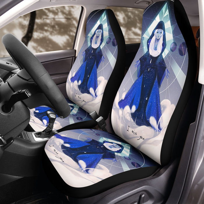 blue diamond i miss you Car Seat Covers