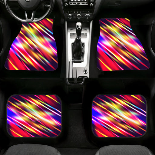 bokeh of colorful lights Car floor mats Universal fit