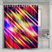 bokeh of colorful lights shower curtains