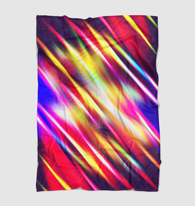 bokeh of colorful lights Ultra soft fleece blanket