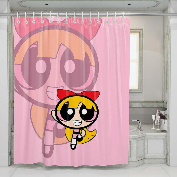 blossom the powerpuff girls shower curtains