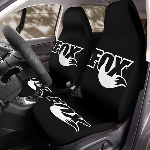 black fox racing outline Car Seat Covers