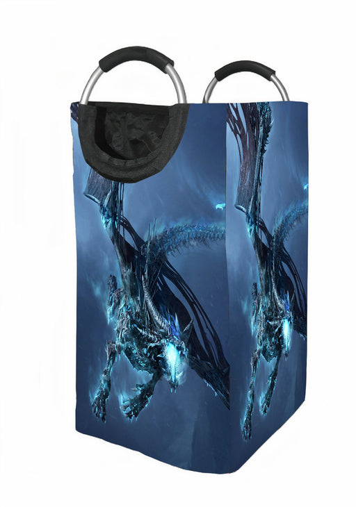 blue ice dragon Laundry Hamper | Laundry Basket