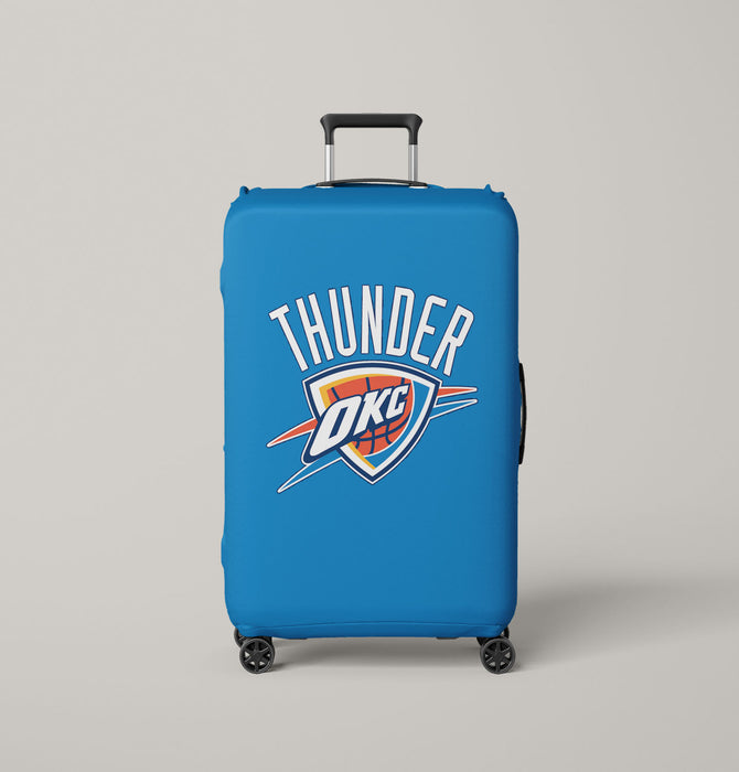 blue sky thunder okc logo Luggage Covers | Suitcase