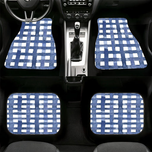 bold square watercolor painting Car floor mats Universal fit