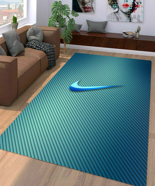 blue nike Living room carpet rugs