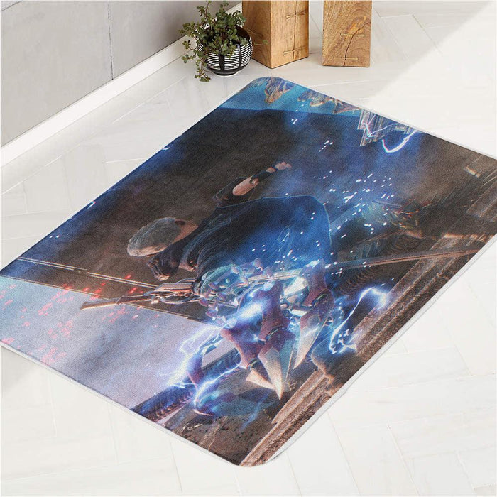 blue thunder explosion devil may cry bath rugs