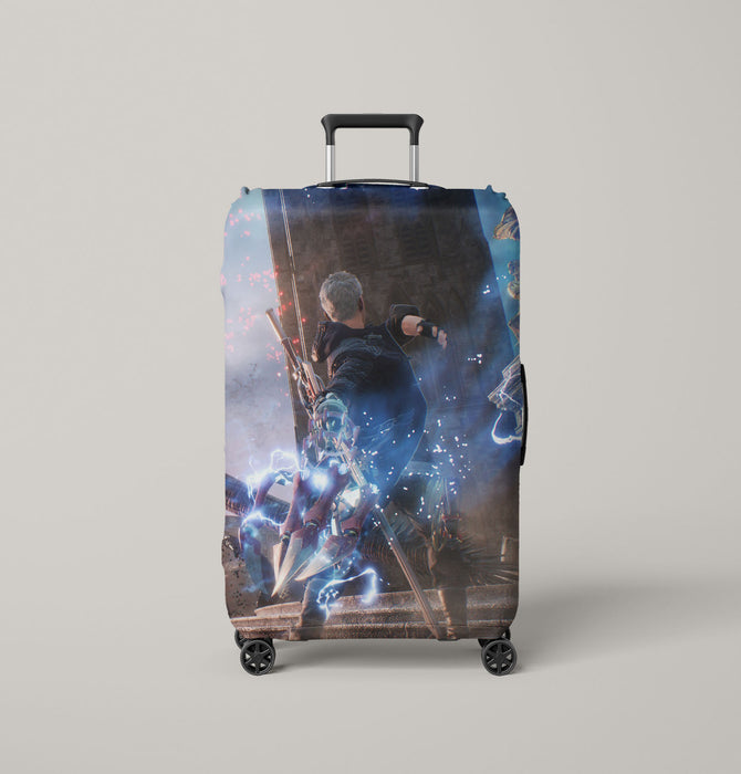 blue thunder explosion devil may cry Luggage Covers | Suitcase