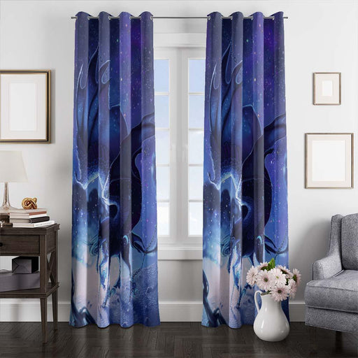 blue pegassus window curtains