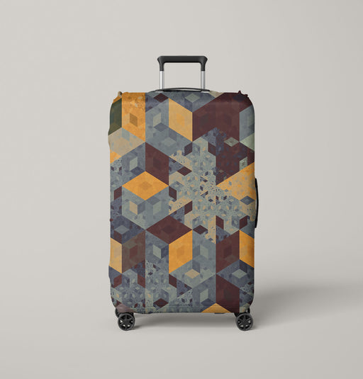 box isometric retro vintage Luggage Cover | suitcase