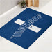 blue thunder okc logo bath rugs