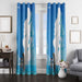 blue sky kaonashi and sen window curtains