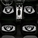 black shield of oakland raiders logo Car floor mats Universal fit