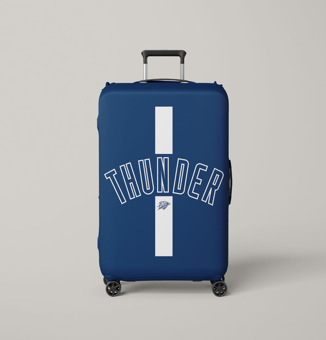 blue thunder okc logo Luggage Covers | Suitcase