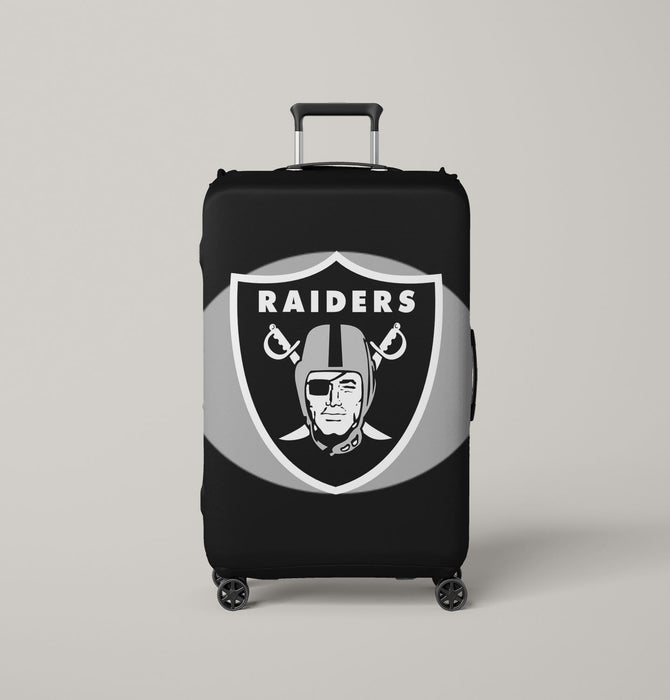 black shield of oakland raiders logo Luggage Covers | Suitcase