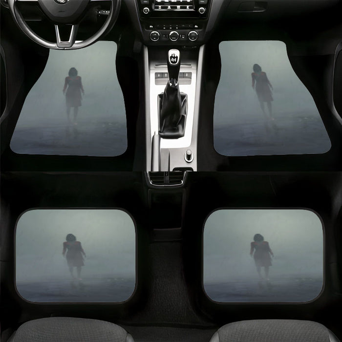 blur character with fog death stranding Car floor mats Universal fit