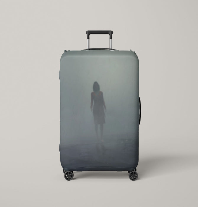 blur character with fog death stranding Luggage Covers | Suitcase