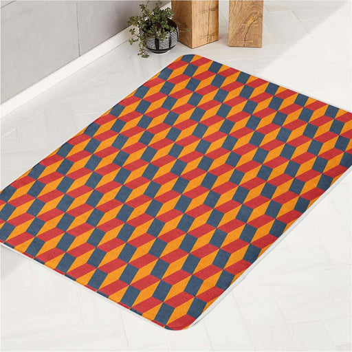 box isometric triadic bath rugs