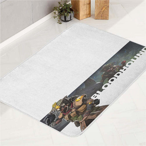 bloodhound from apex legends bath rugs