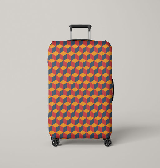 box isometric triadic Luggage Cover | suitcase