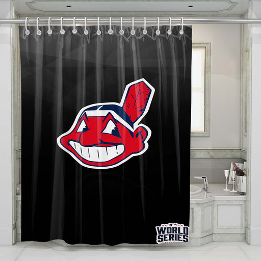 cleveland indians 3 shower curtains