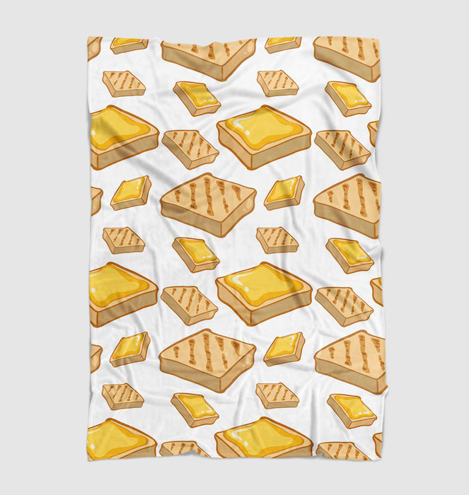 bread wth peanut butter Ultra soft fleece blanket