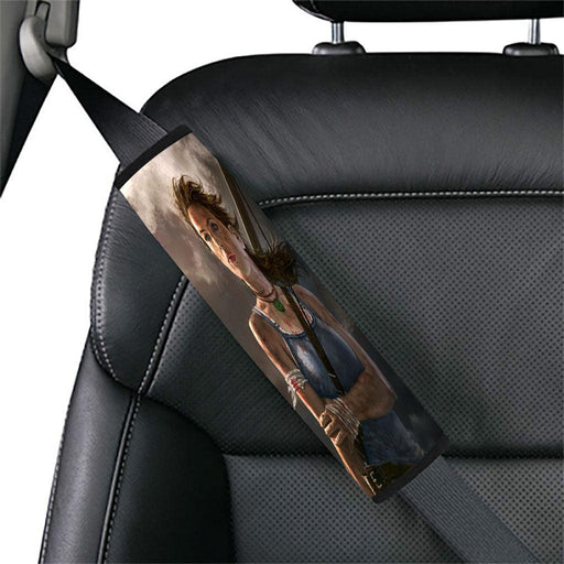 bloody tomb rider main character Car seat belt cover - Grovycase