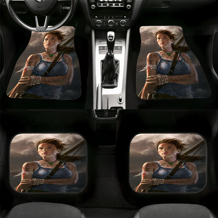 bloody tomb rider main character Car floor mats Universal fit