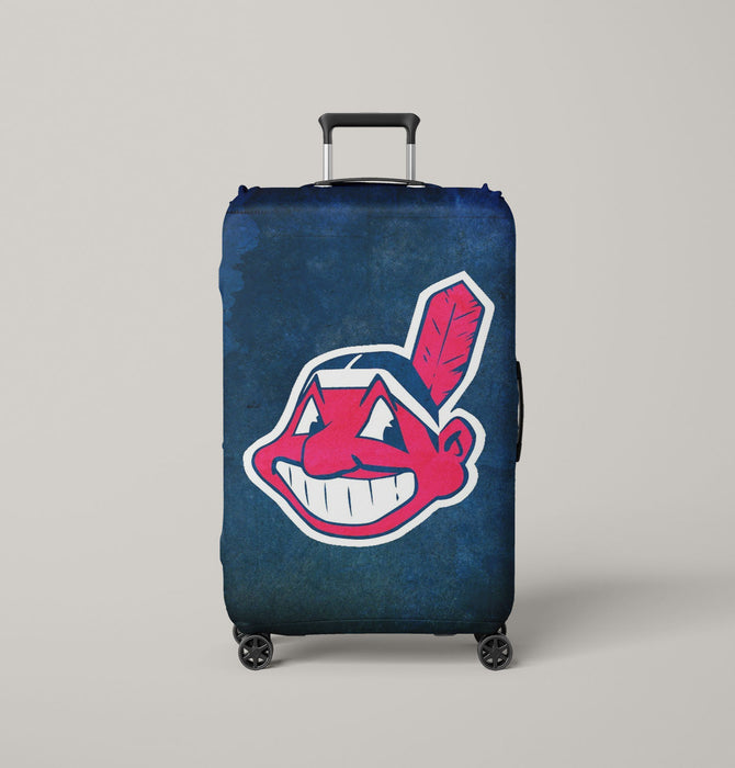 cleveland indians logo blue Luggage Cover | suitcase