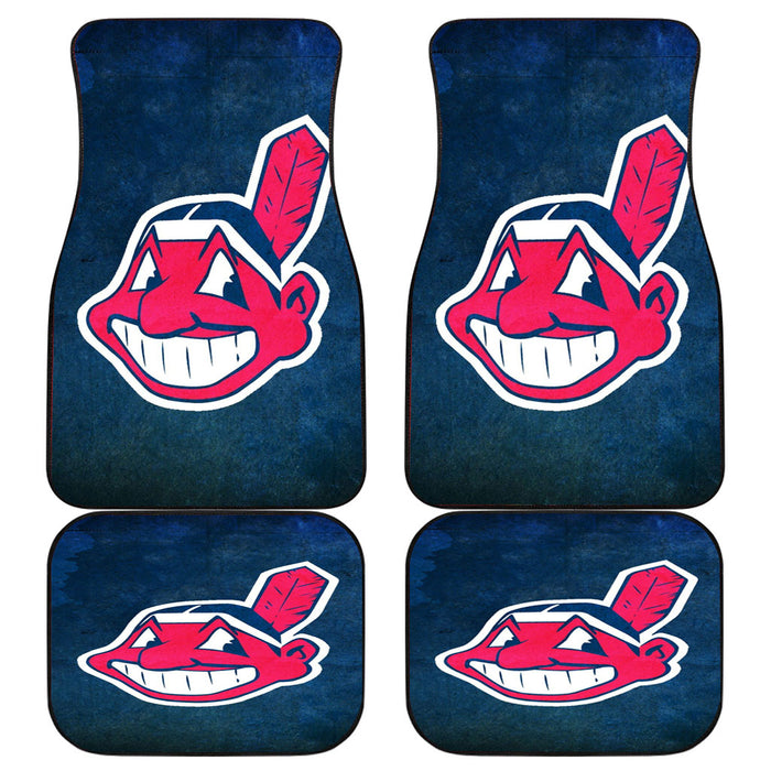 cleveland indians logo blue Car floor mats Universal fit