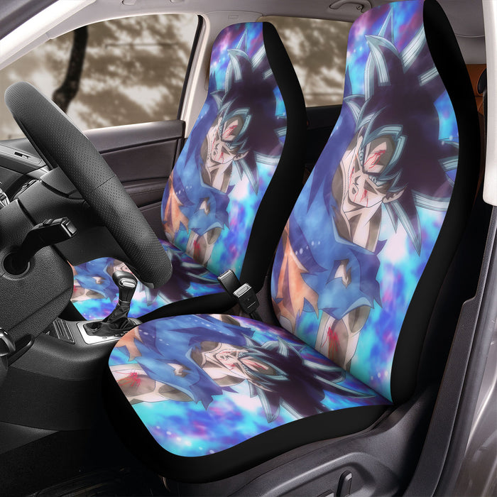 blured light leak goku Car Seat Covers