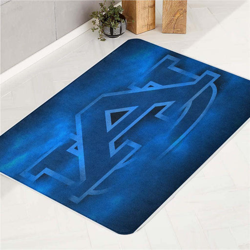 blue fog auburn logo football bath rugs