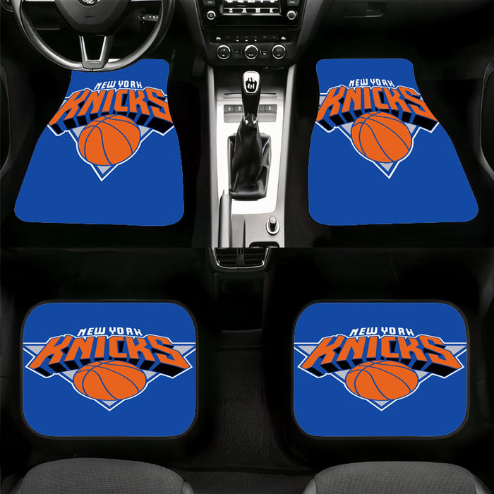 blue logo new york knicks basketball Car floor mats Universal fit