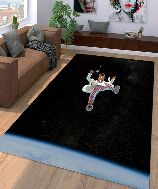 bojack horseman falling Living room carpet rugs